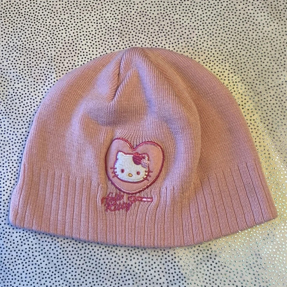 Sanrio girls hat pink in excellent condition hallo kitty